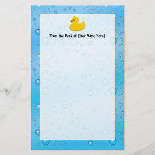 Papelería Burbujas Ducky/azules de goma lindas