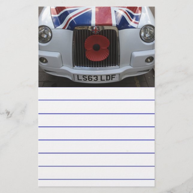 Papelería Cab británico (Anverso)