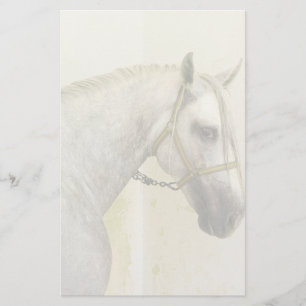 Papelería Caballo andaluz gris de manzana