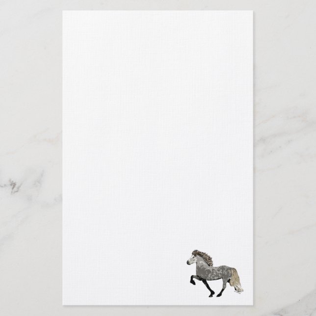 Papelería Caballo con paso Astrid Art Deco (Anverso)