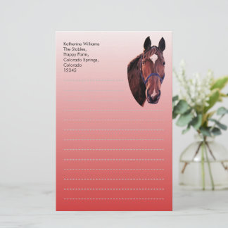 Papelería Caballo de castaño