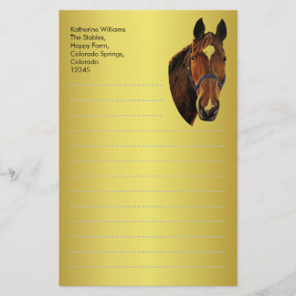 Papelería Caballo de castaño
