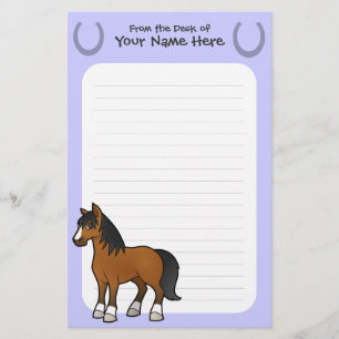 Papelería Caballo de Dibujos Animados