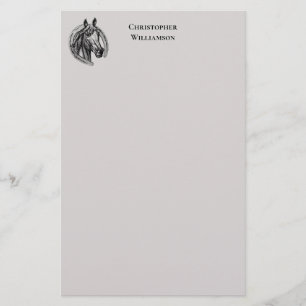 Papelería Caballo de época monogramado