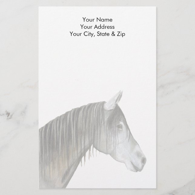 Papelería Caballo gris (Anverso)