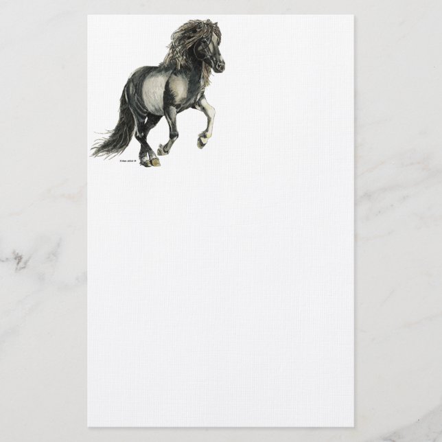 Papelería Caballo islandés Brana (Anverso)