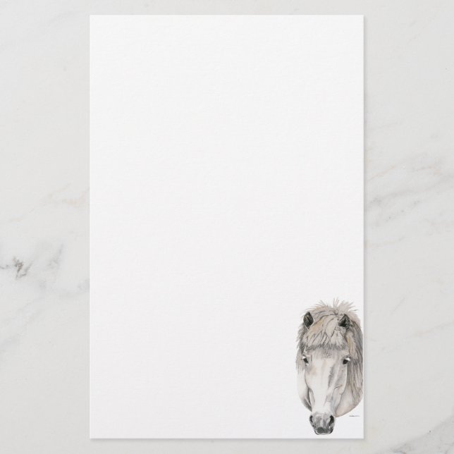 Papelería Caballo islandés de buen ojo (Anverso)