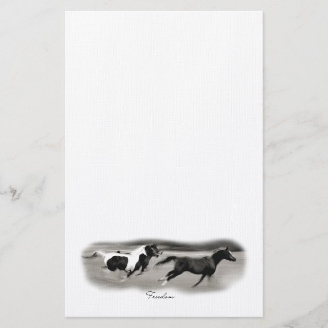 Papelería Caballos de Galloping (Anverso)
