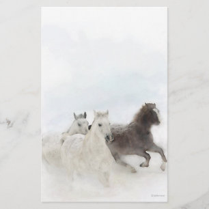 Papelería Caballos de la nieve - inmóviles