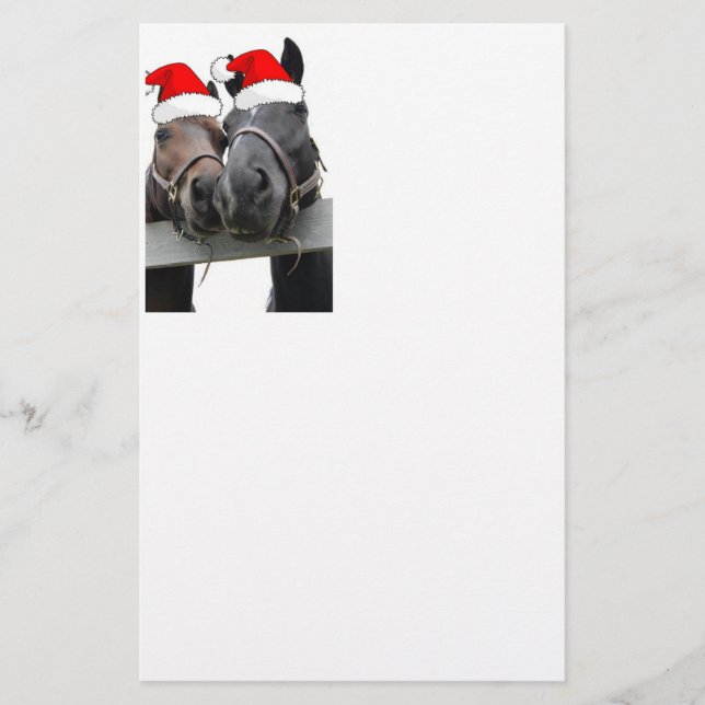 Papelería Caballos de País navidades (Anverso)