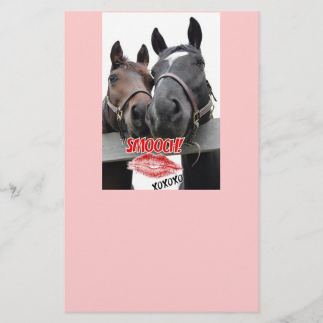 Papelería Caballos el día de San Valentín (Anverso)