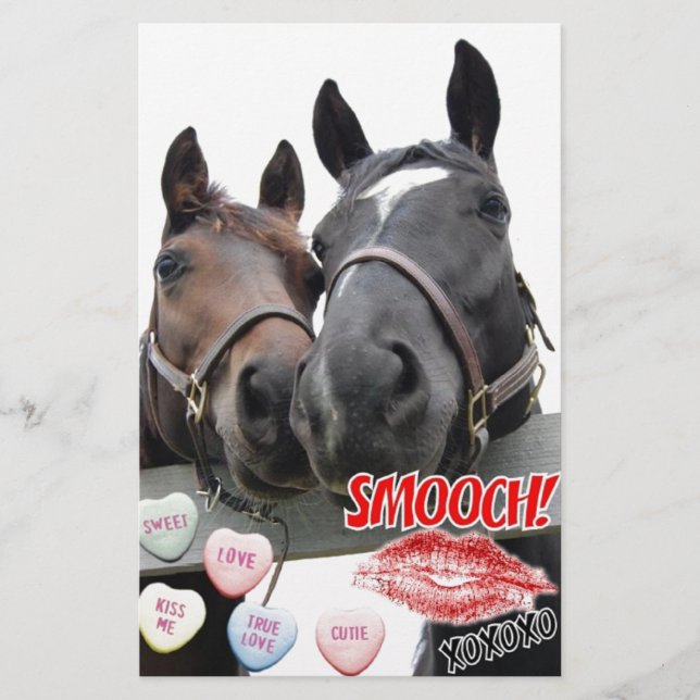 Papelería Caballos el día de San Valentín (Anverso)