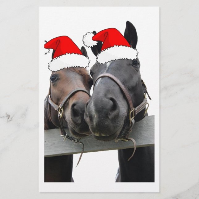 Papelería Caballos navidades (Anverso)