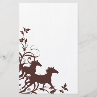 Papelería Caballos salvajes marrones