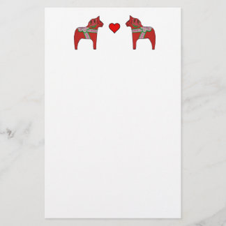 Papelería Caballos y corazón de Dala inmóviles