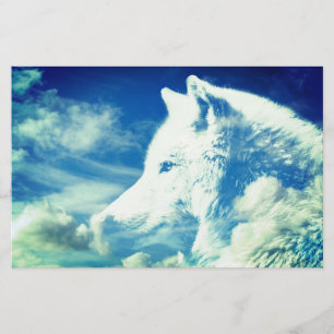 Papelería Cabeza De Lobo En Nubes