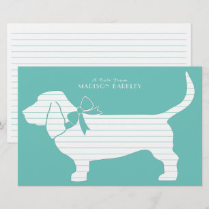 Papelería Cachorro de perro de Basset Hound