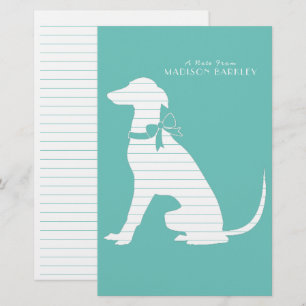 Papelería Cachorro de perro de Greyhound
