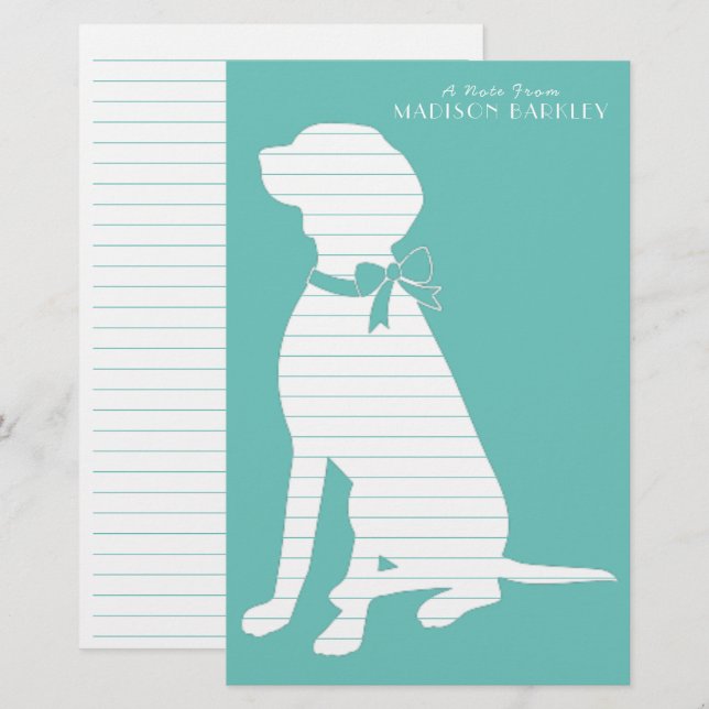 Papelería Cachorro de perro de Vizsla (Anverso / Reverso)