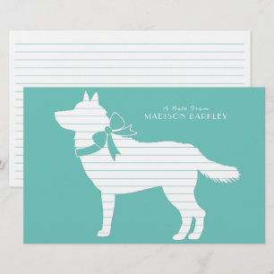 Papelería Cachorro de perro Husky Siberiano Malamut