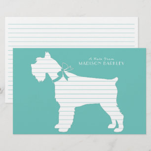 Papelería Cachorro de perro Schnauzer en miniatura
