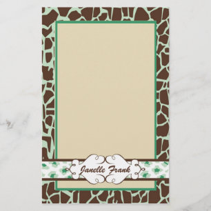 Papelería Cadera y estampado de animales de la moda: Verde