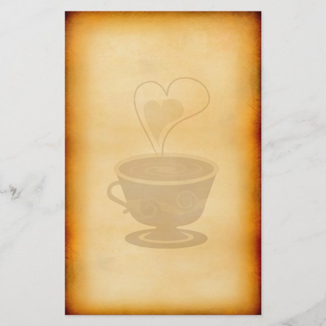 Papelería Cafe de época (Anverso)
