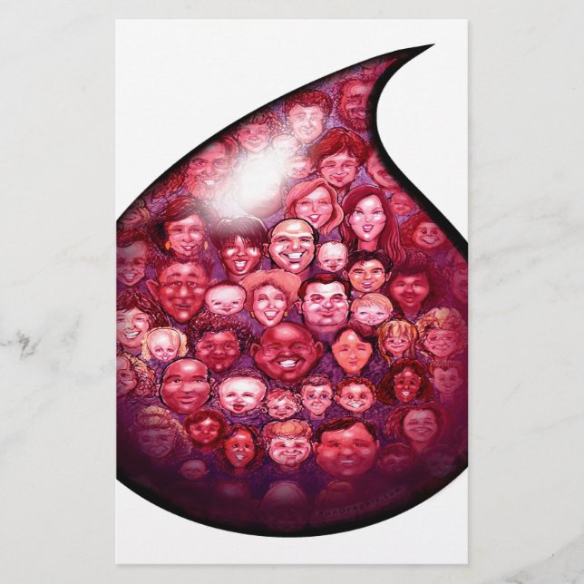 Papelería Caída de sangre (Anverso)