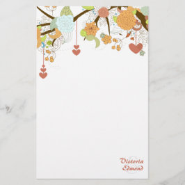 Papelería Caída Fantasía Floral Estacionamiento Personalizad