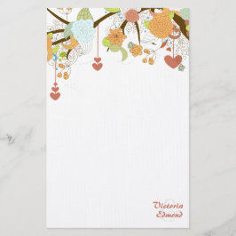 Papelería Caída Fantasía Floral Estacionamiento Personalizad