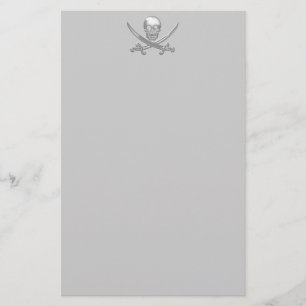 Papelería Calavera pirata y espadas cruzadas (TLAPD)