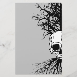 Papelería Calavera y árbol