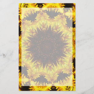 Papelería Caleidoscopio del girasol inmóvil