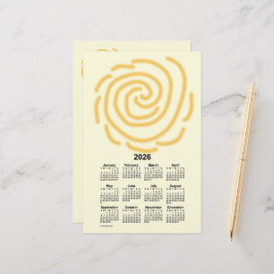 Papelería Calendario de días soleados de 2026 por Janz Stati