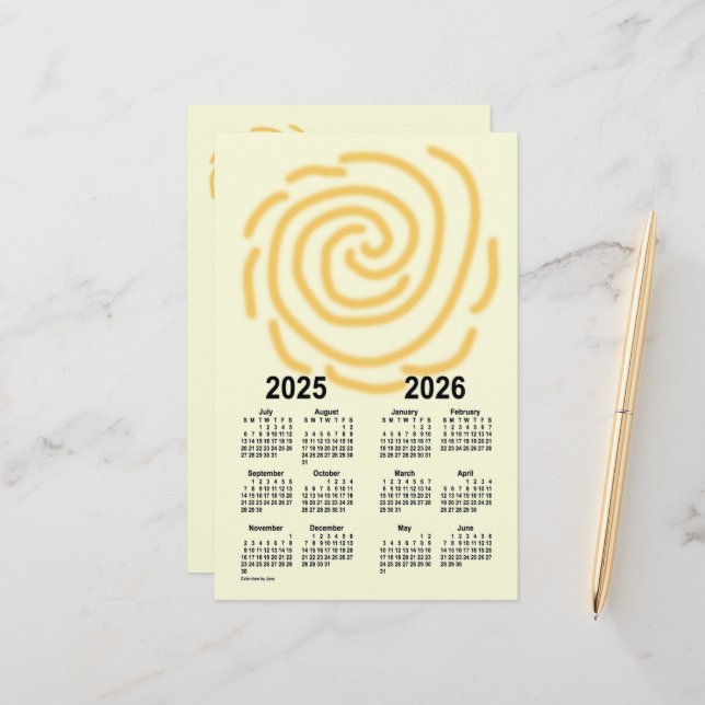 Papelería Calendario del año escolar 2025-2026 de los días s (Anverso/Reverso In Situ)