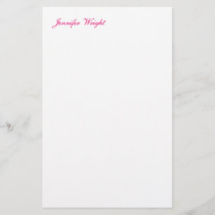 Papelería Caligrafía chic minimalista nombre personalizado