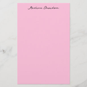 Papelería Caligrafía creativa moderna Minimalista rosa