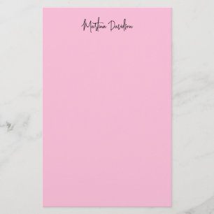 Papelería Caligrafía creativa moderna Minimalista rosa