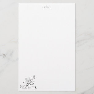 Papelería Caligrafía de Lotus - efectos de escritorio