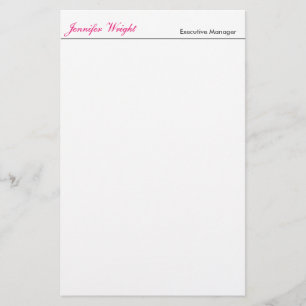 Papelería Caligrafía elegante minimalista profesional