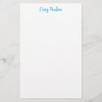 Caligrafía Única Minimalista de Tu Nombre Azul Bla