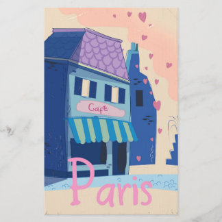 Papelería Calle de París caricatura vintage