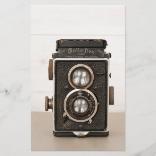 Papelería Cámara gemela de la lente de Rolleiflex del