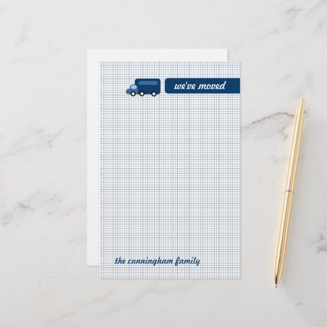 Papelería Camión azul (Anverso/Reverso In Situ)