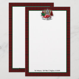 Papelería Camión navideño y árboles