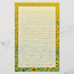 Papelería Campo amarillo del girasol