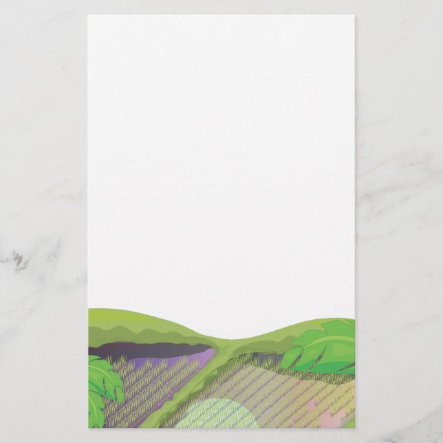 Papelería Campo de arroz (Anverso)