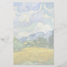 Papelería Campo de trigo Vincent Van Gogh con cipreses