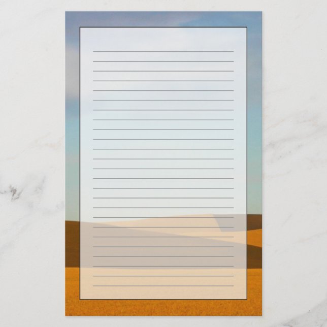 Papelería Campos de trigo de oro en la región de Palouse (Anverso)