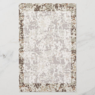 Papelería Camuflaje de Digitaces del estilo del desierto